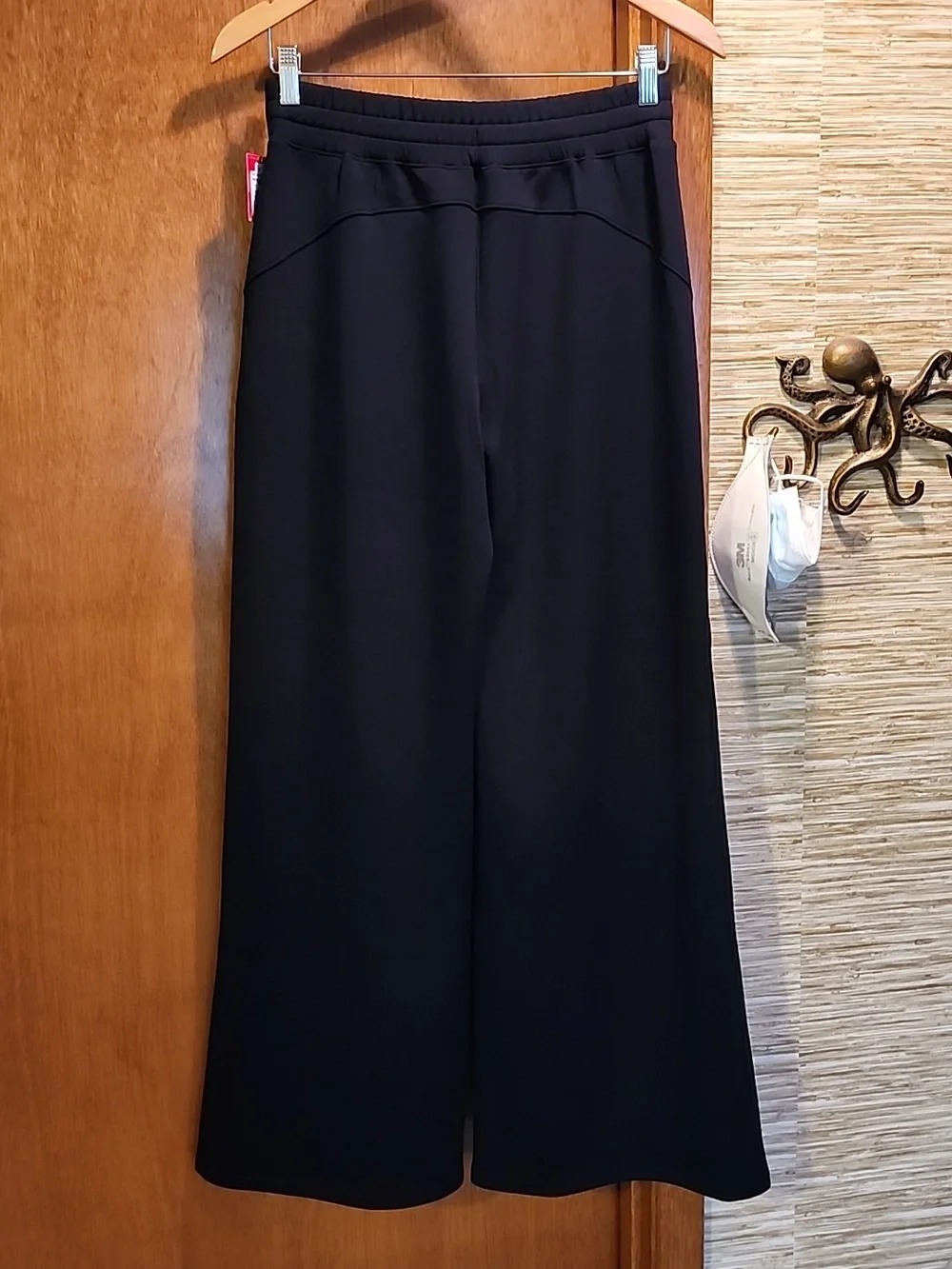 Spanx Black Wide Leg Drawstring Pants - Picture 3 of 5